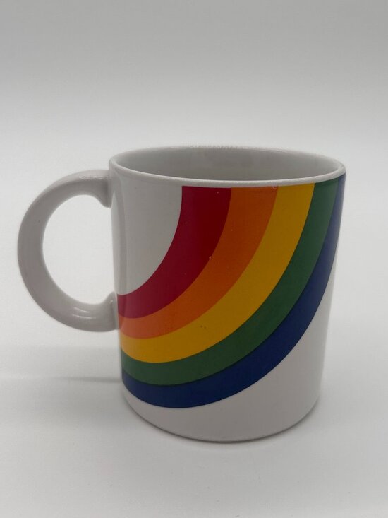 FTD Other - Vintage FTD 1984 Rainbow Ceramic Coffee Mug Tea Cup, Pride, LGBTQIAS2,  12 oz